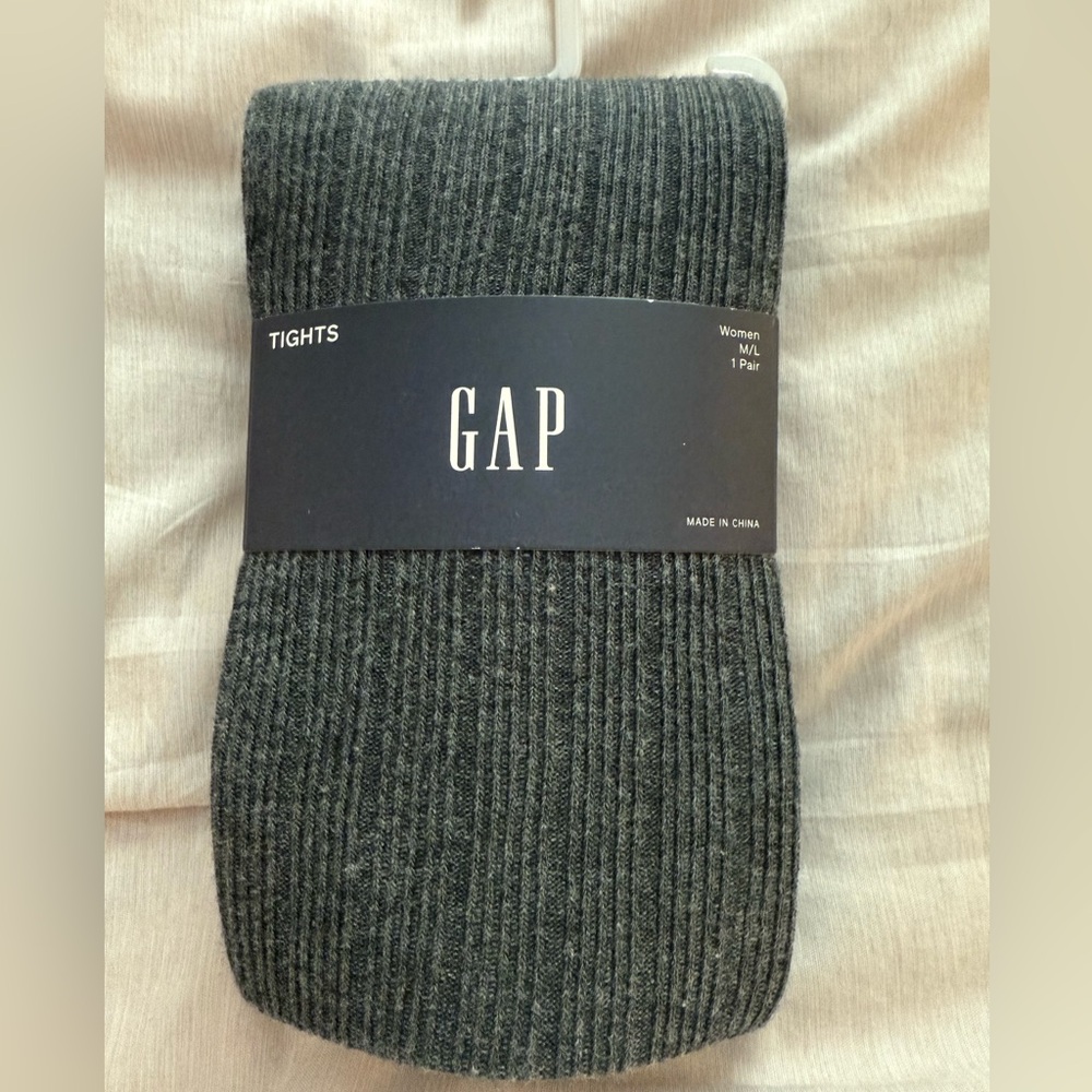 GAP Charcoal Ribbed womans Tights